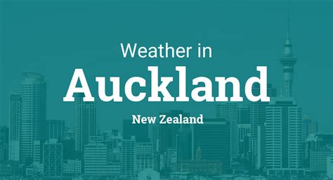 Weather for Auckland, New Zealand