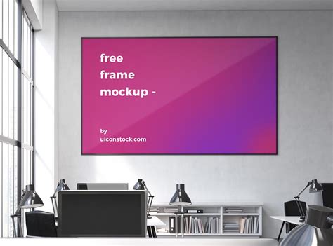 Free Interior Horizontal Frame Mockup | Mockuptree