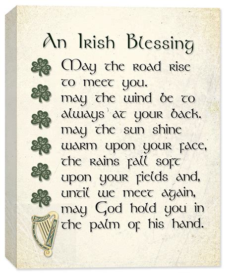 Irish Blessing Canvas Art - May the Road - Canvas Art Plus