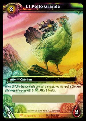 El Pollo Grande WoW TCG Loot Card - Magic Rooster WoW Mount