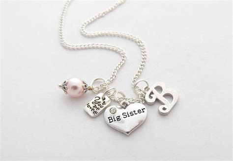 BIG SISTER Necklace-new Big Sister Gift-personalized Big Sister ...