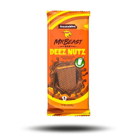 Feastables MrBeast Bar Deez Nutz (60g) – Candyland24