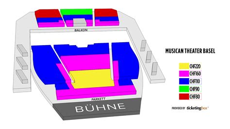 Basel Musical Theater Basel Saalplan (Deutsch)