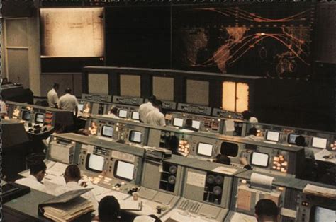 Nasa Manned Spacecraft Control Room Houston, TX Postcard