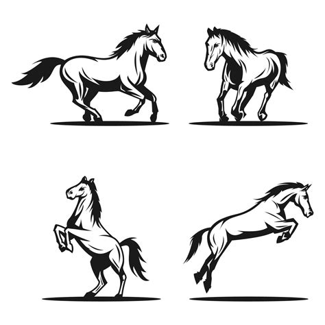 horse logo vector compilation 3406469 Vector Art at Vecteezy