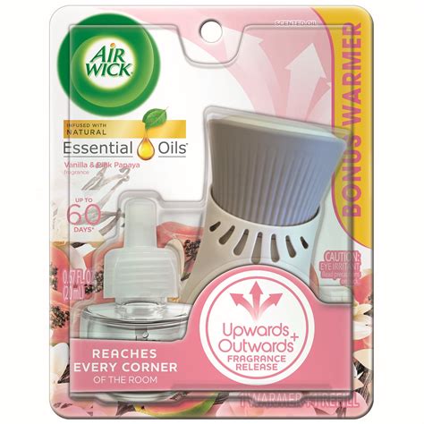 Air Wick Plug in Starter Kit, Warmer + 1 Refill, Vanilla and Pink ...