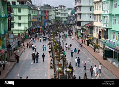 MG Marg Gangtok Sikkim India Stock Photo - Alamy