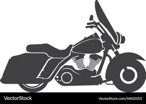 Harley davidson american style motorcycle Vector Image