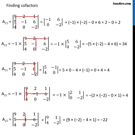 Finding Inverse of Matrix using adjoint - Both 2x2 and 3x3 - Teachoo