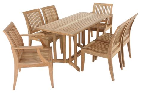 7pc Barbuda Rectangular Table and Chair Set - Modern - Dining Sets ...