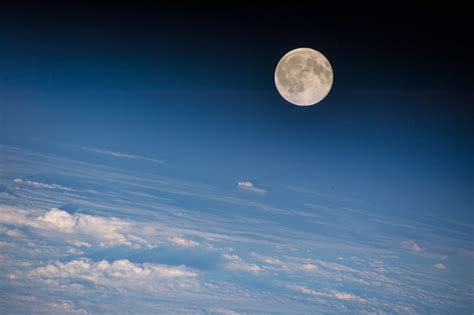 Moon seen from the International Space Station | Earth Blog