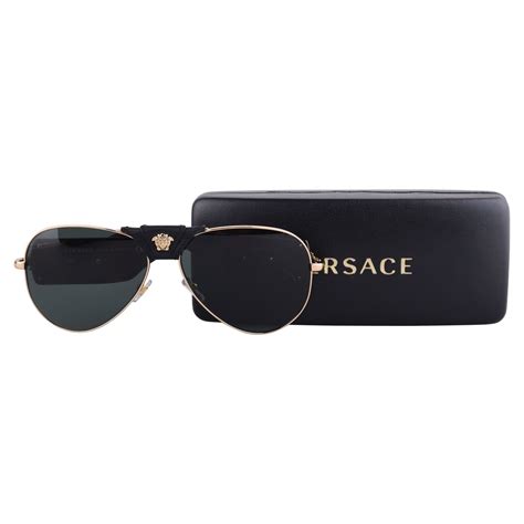 VERSACE | Black And Gold Baroque Sunglasses | Unisex | Sunglasses ...