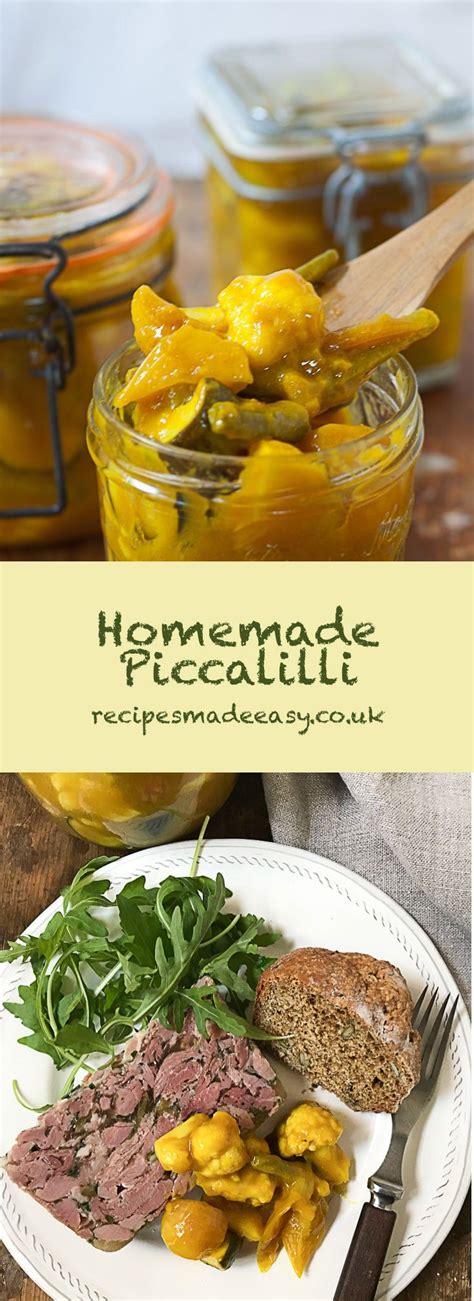 Homemade Piccalilli | Recipe | Piccalilli recipes, Homemade recipes ...