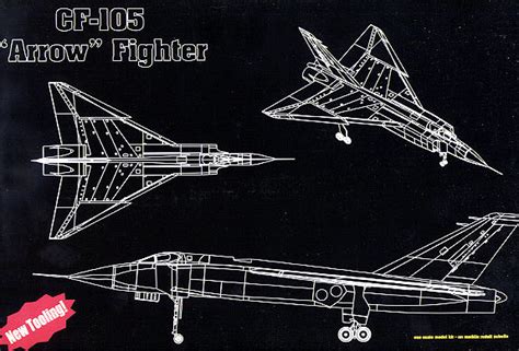 1/144 Miniwing Avro CF-105 Arrow RCAF Canadian Air Force Resin Model Kit Airplanes Aircraft Toys