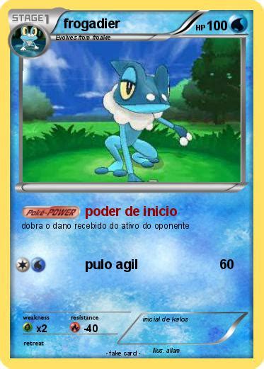 Pokémon frogadier 30 30 - poder de inicio - My Pokemon Card