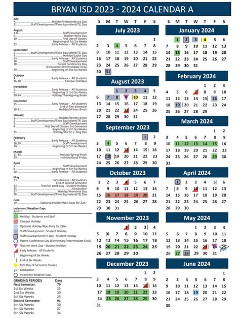 Bryan ISD School Board Approves 2023-2024 Calendar | Navarro Elementary