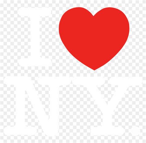 2000px I Love New York White Transparent - Love Ny Logo White Png ...