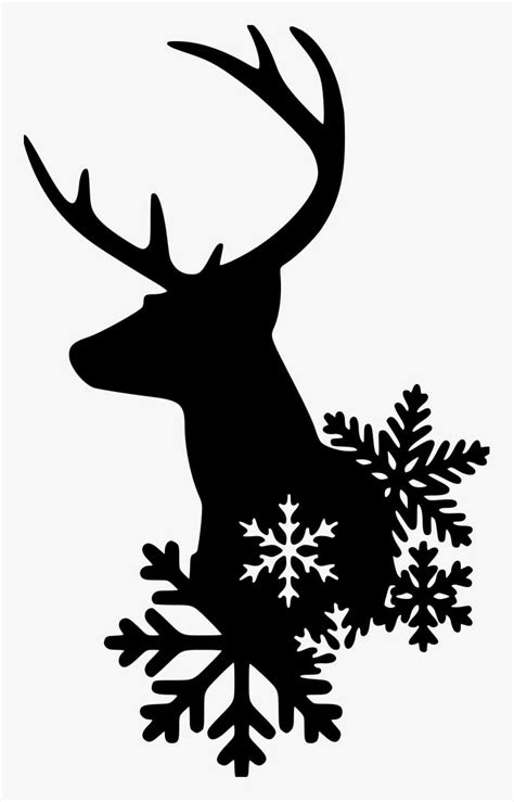 Christmas Deer Silhouette