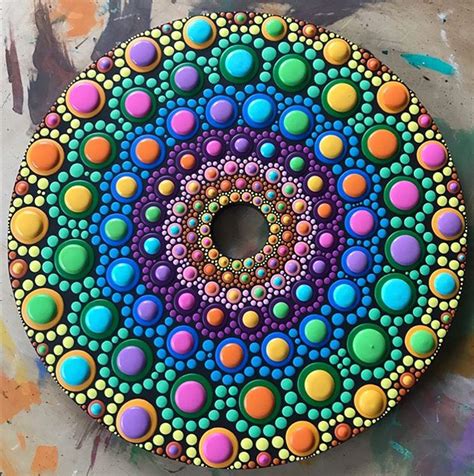 Pin on Dot Painting | Mandala rock art, Dot painting, Dots art