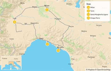 Grand Cities and Classic Riviera Villages: Turin, Santa Margherita Ligure, Cinque Terre, & More ...