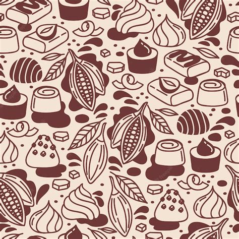 Free Vector | Flat design chocolate pattern