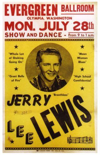 the poster for jerry lewis's show, which is on display at the museum