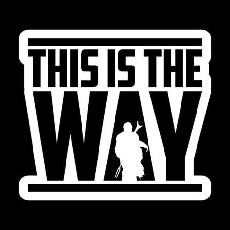 Amazon.com - This is The Way Mandalorian Decal Vinyl Sticker|Cars Trucks Vans Walls Laptop ...