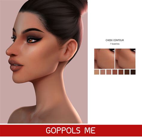 GPME Cheek Contour C3 | Sims 4 cc makeup, Sims 4, Sims 4 cc skin