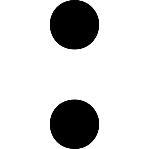 Musical sign of two dots - Free music icons