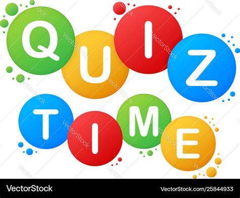 Quiz time logo with speech bubble symbols concept Vector Image