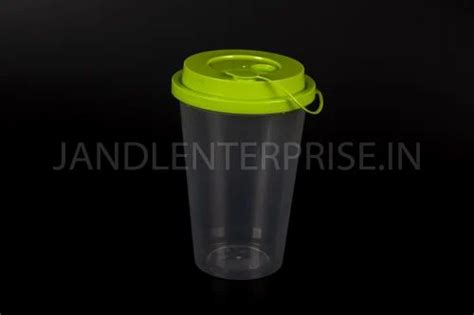 Transparent plastic Juice Cup With Lid, For Event and Party Supplies ...