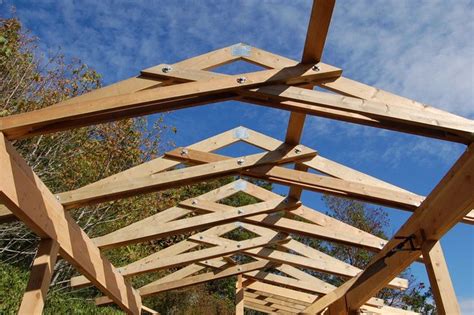 Scissor trusses over the courtyard | Roof truss design, Roof design, Scissor truss