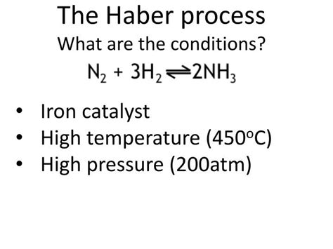 PPT - Making ammonia The Haber process PowerPoint Presentation - ID:2054016