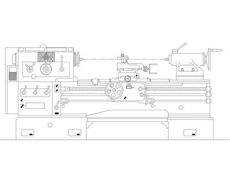 lathe machine 2d cad drawing - bodyarttattoosfemaleside