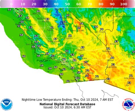 NOAA Graphical Forecast for Southern California