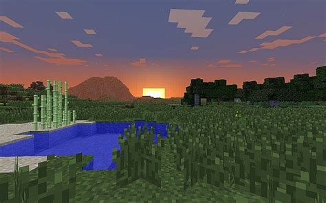 Minecraft Wallpaper - Sunset - Minecraft Blog