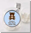 Teddy Bear Blue Baby Shower Invitations | Candles and Favors