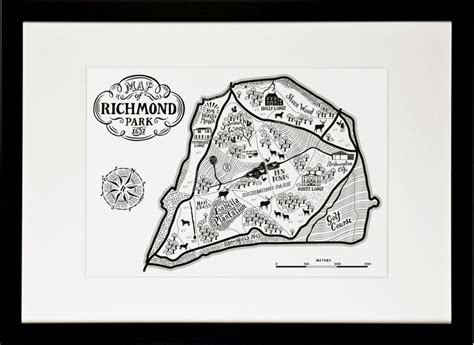 Richmond park Map Print - Lucy Loves This | Richmond park, Richmond map ...