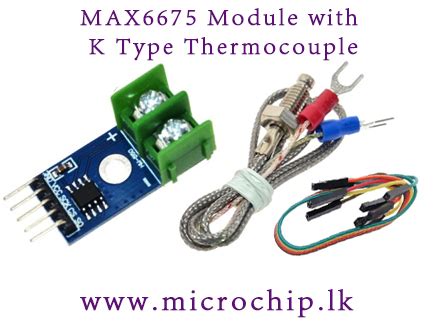 MAX6675 Thermocouple Sensor – Microchip.lk