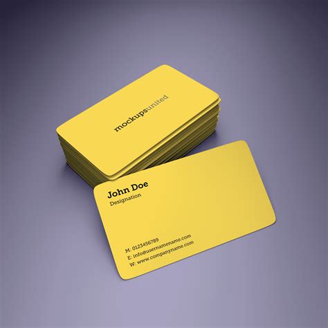 Rounded Corner Business Card Mockup | Business card mock up, Mockup, Business cards