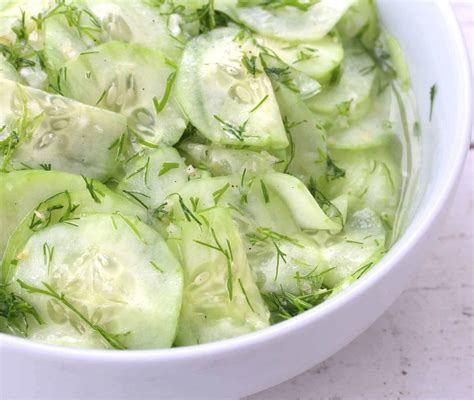 German Cucumber Salad (Gurkensalat) - The Daring Gourmet