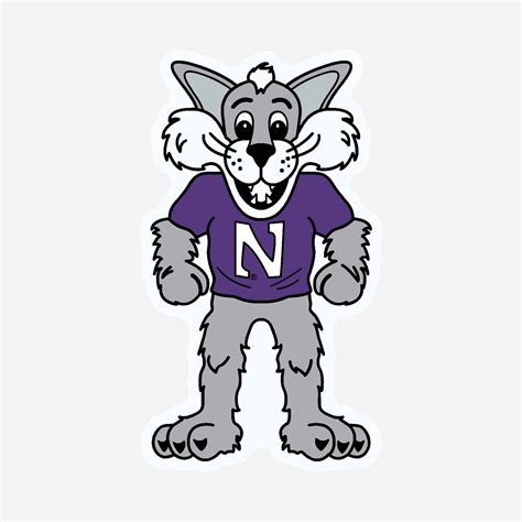 Northwestern University Wildcats 5.5" High Flexible Multi-Color Magnet ...