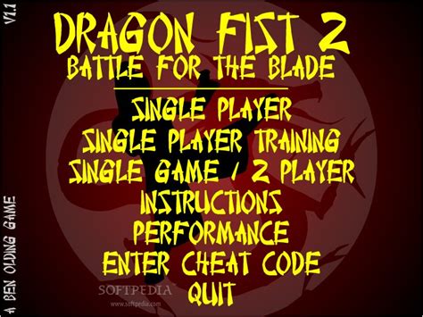 Dragon Fist 2: Battle for the Blade Game Free Download