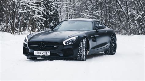 Black Mercedes Amg Gt In Snow 4k, HD Cars, 4k Wallpapers, Images ...