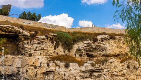 Skull Hill rock escarpment - Calvary or Golgotha - considered as actual ...