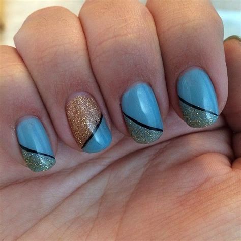 Blue And Gold Nails Pictures, Photos, and Images for Facebook, Tumblr ...