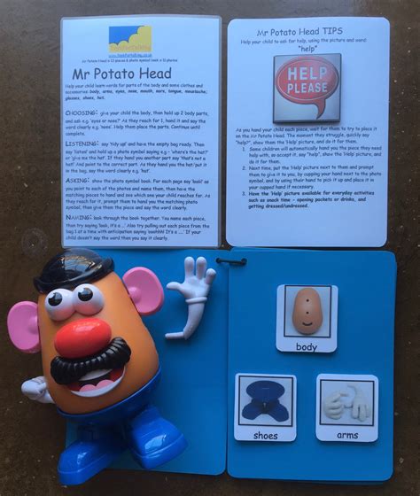 Mr Potato Head With Action Lotto, and Photo Symbols, to Help Teach ...