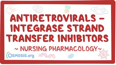 Antiretrovirals for HIV/AIDS - Integrase strand transfer inhibitors: Nursing pharmacology: Video ...