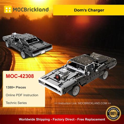 Dom's Charger MOC 42308 Technic Compatible With LEGO 42111 Designed By ...