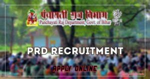 Bihar Panchayati Raj Department Recruitment 2023